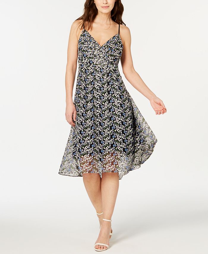 Elie Tahari Liandra Floral-Print Dress - Macy's