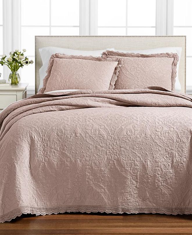 Martha Stewart Collection Closeout Crochet King Bedspread Created For Macy S Reviews Quilts Bedspreads Bed Bath Macy S