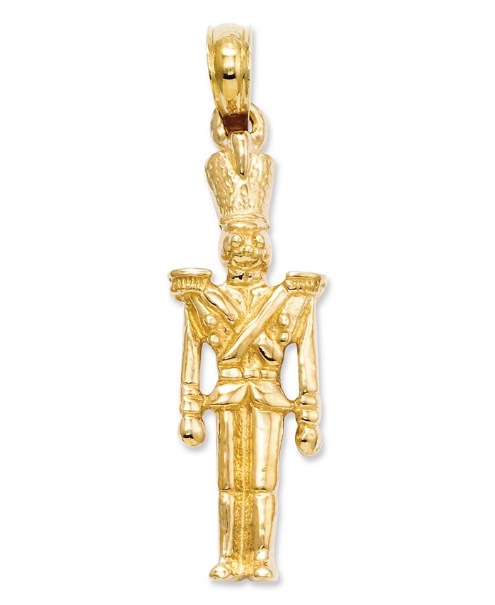 Macy's 14k Gold Charm, Polished 3D Toy Soldier Charm Macy's