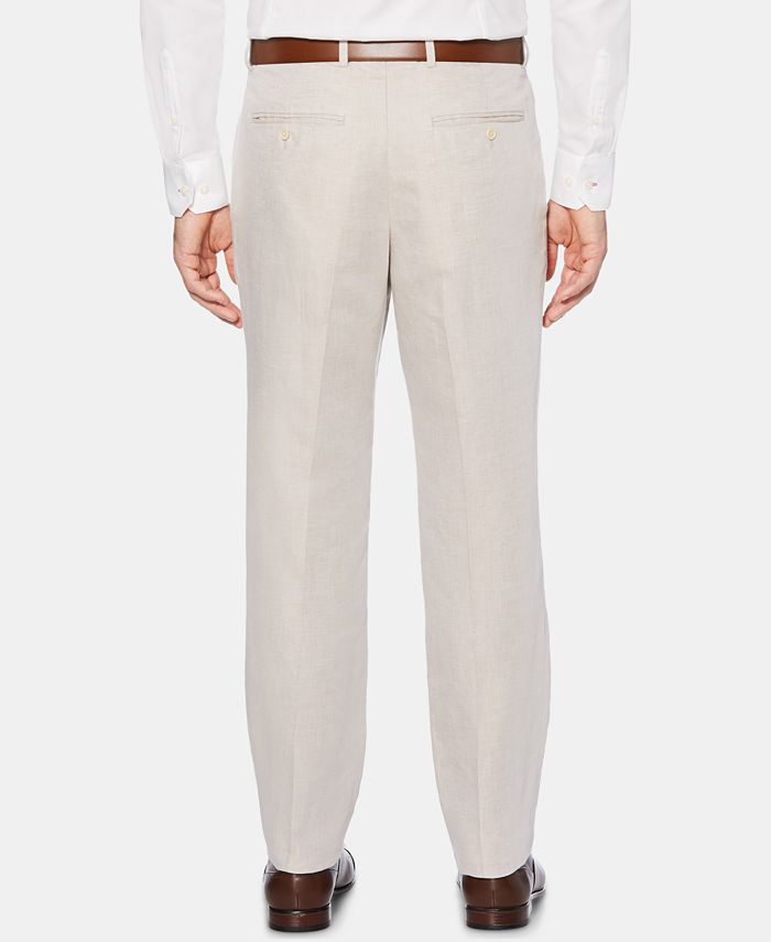 Perry Ellis Men's Drawstring Linen Pant, Bright White, 30 : :  Clothing, Shoes & Accessories