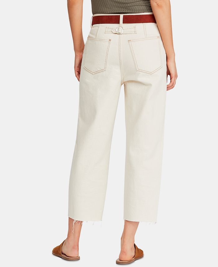 Free People Barrel Button-Fly Jeans - Macy's