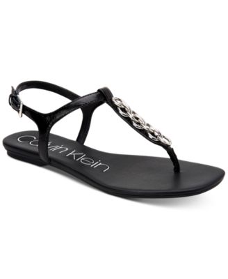 calvin klein ladies flip flops