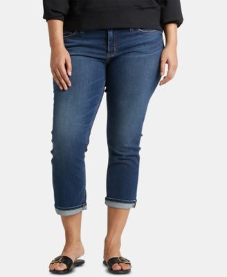 silver jeans capris plus size