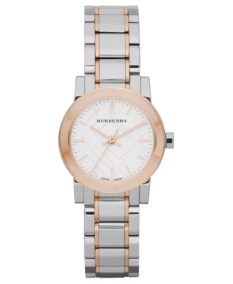 burberry two tone watch