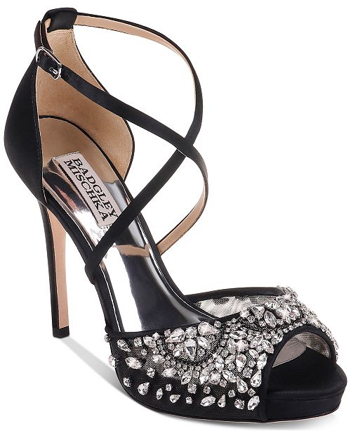 Badgley Mischka Lyzbeth Evening Shoes & Reviews - Heels & Pumps - Shoes ...