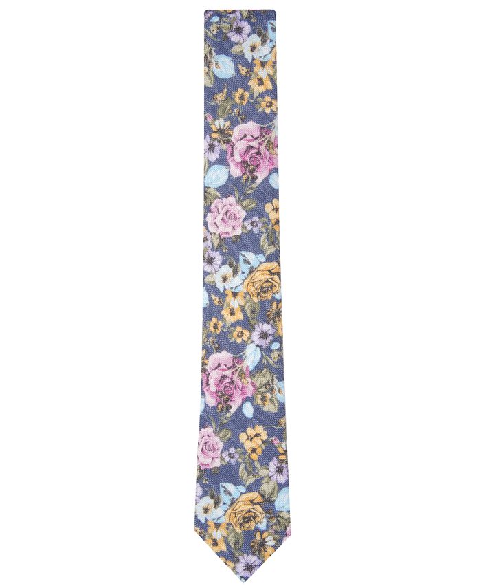 Bar III Men's Sherman Floral Tie, Created for Macy's - Macy's