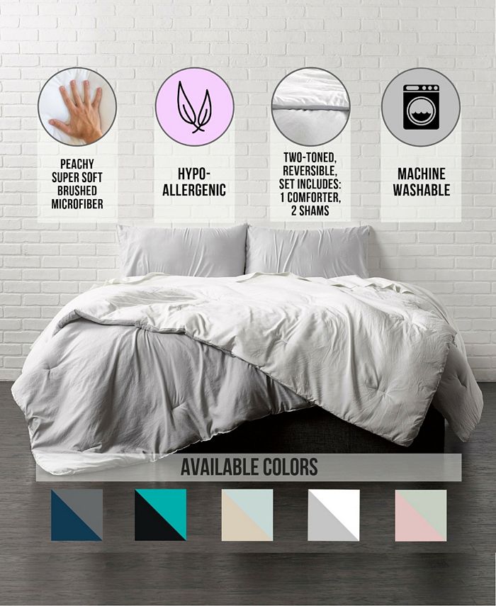 Ella Jayne Reversible Brushed Microfiber Plush DownAlternative