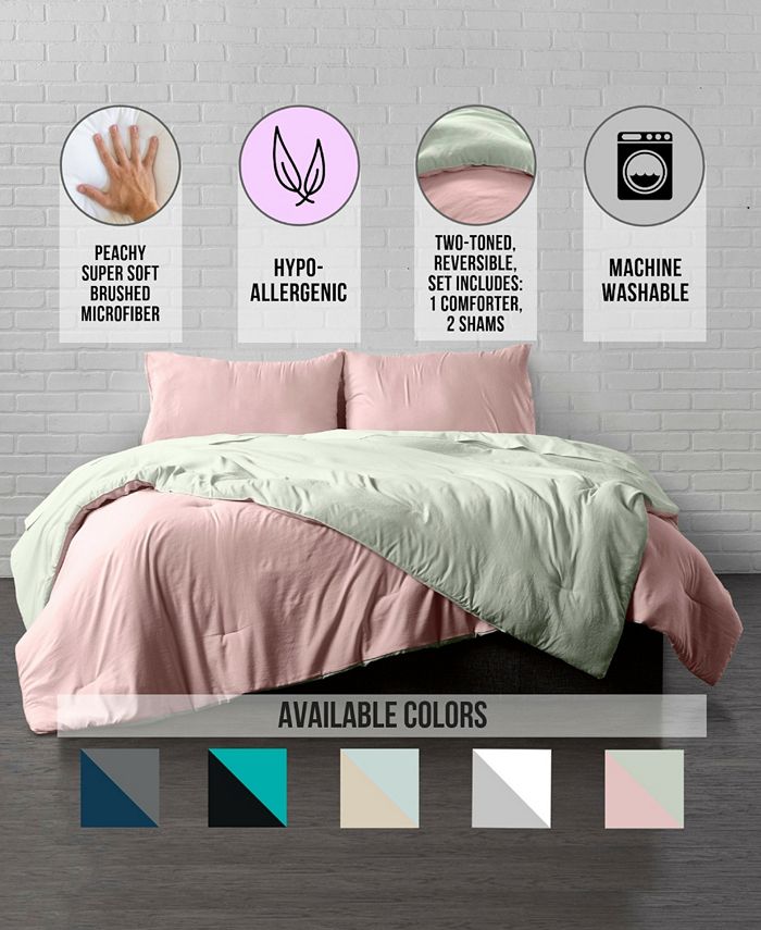 Ella Jayne Reversible Brushed Microfiber Plush DownAlternative