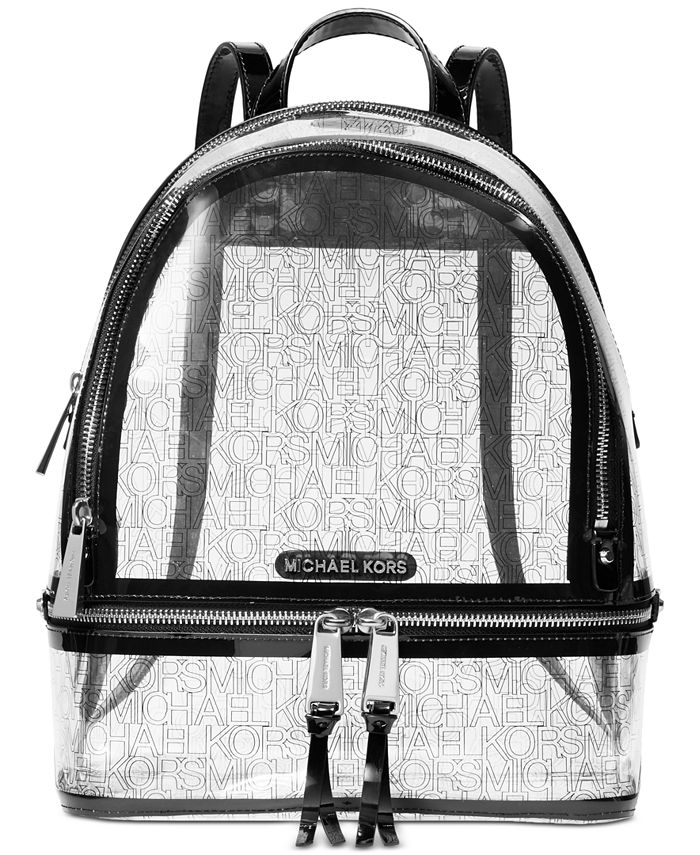 Michael Kors Rhea Clear Logo Backpack & Reviews - Handbags & Accessories -  Macy's