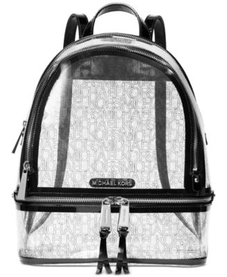 Michael Kors Rhea Clear Logo Backpack - Macy's