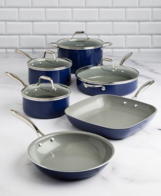 Goodful - 10-Pc. Titanium Ceramic Cookware Set