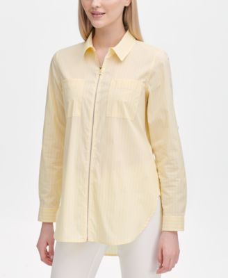 calvin klein white blouse macys