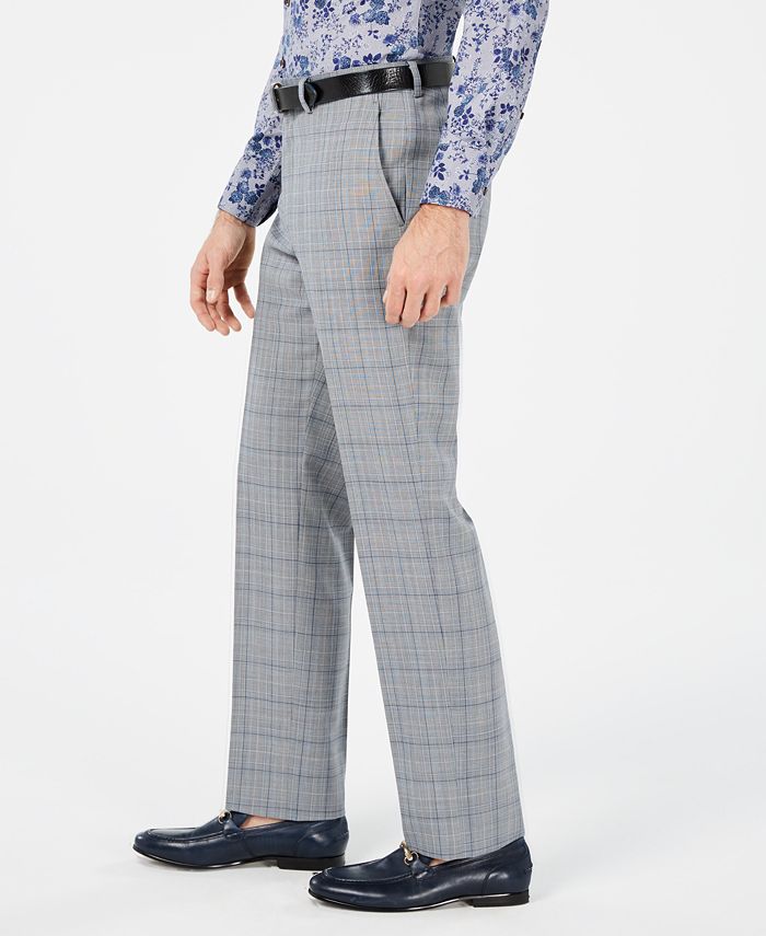 Vitali Orange Plaid Modern Fit Vested Suit M8029 main image 0