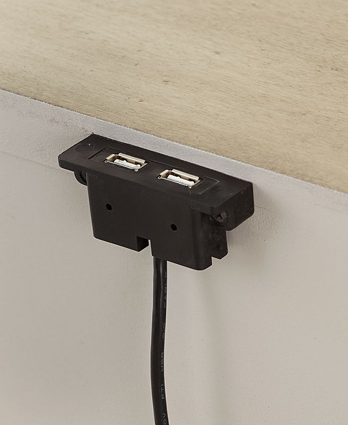 Furniture Chelsea Court USB Outlet Nightstand, Created for Macy's Macy's