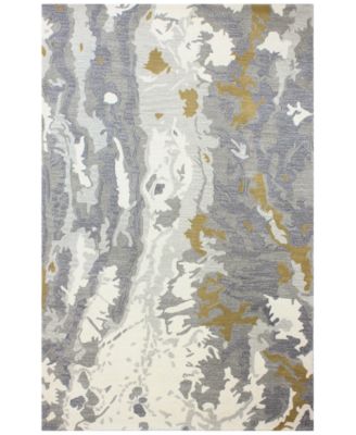 BB Rugs - Downtown HG353 Ivory/Gray 5'6" x 8'6" Area Rug