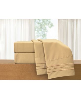 Luxury Soft Solid 3-Pc. Sheet Set, Twin