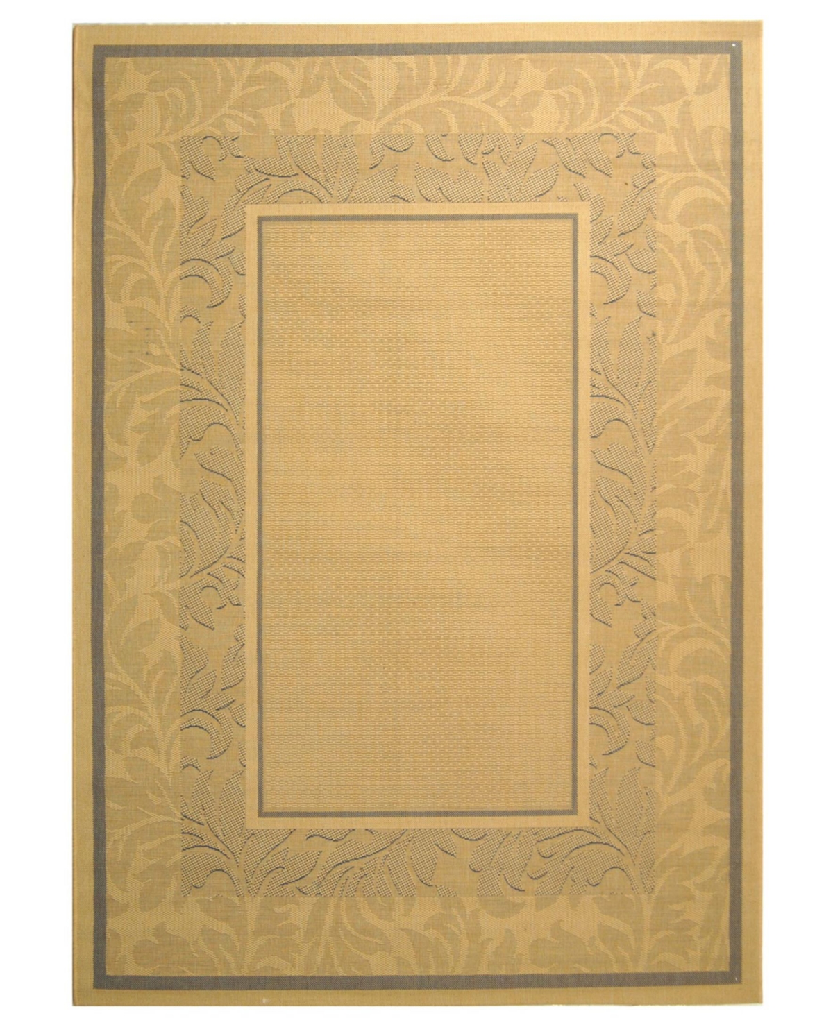 Safavieh Courtyard Natural and Blue 8' x 11' Outdoor Area Rug - Natural /