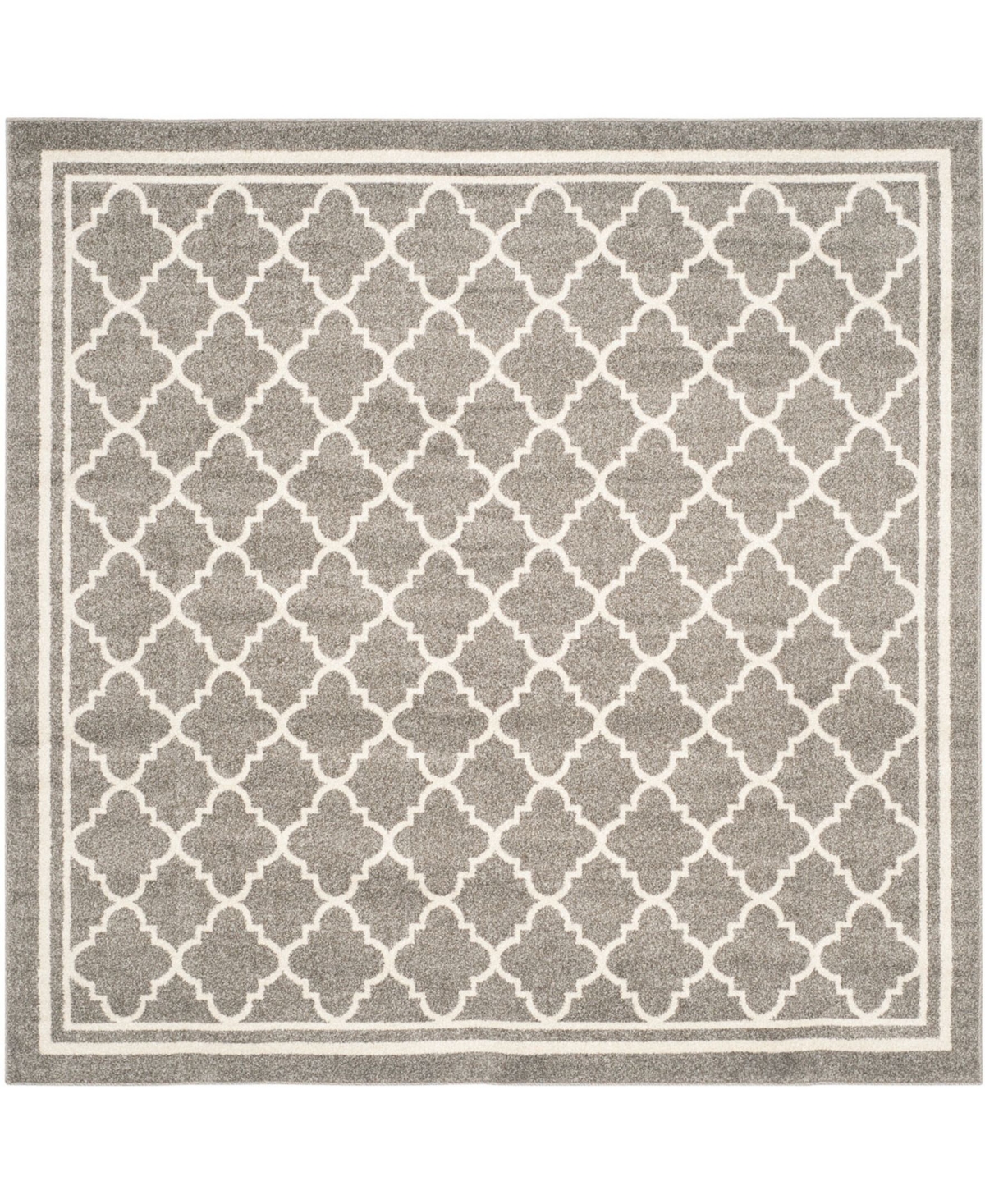 Safavieh Amherst Dark Gray and Beige 9' x 9' Square Area Rug - Dark Gray