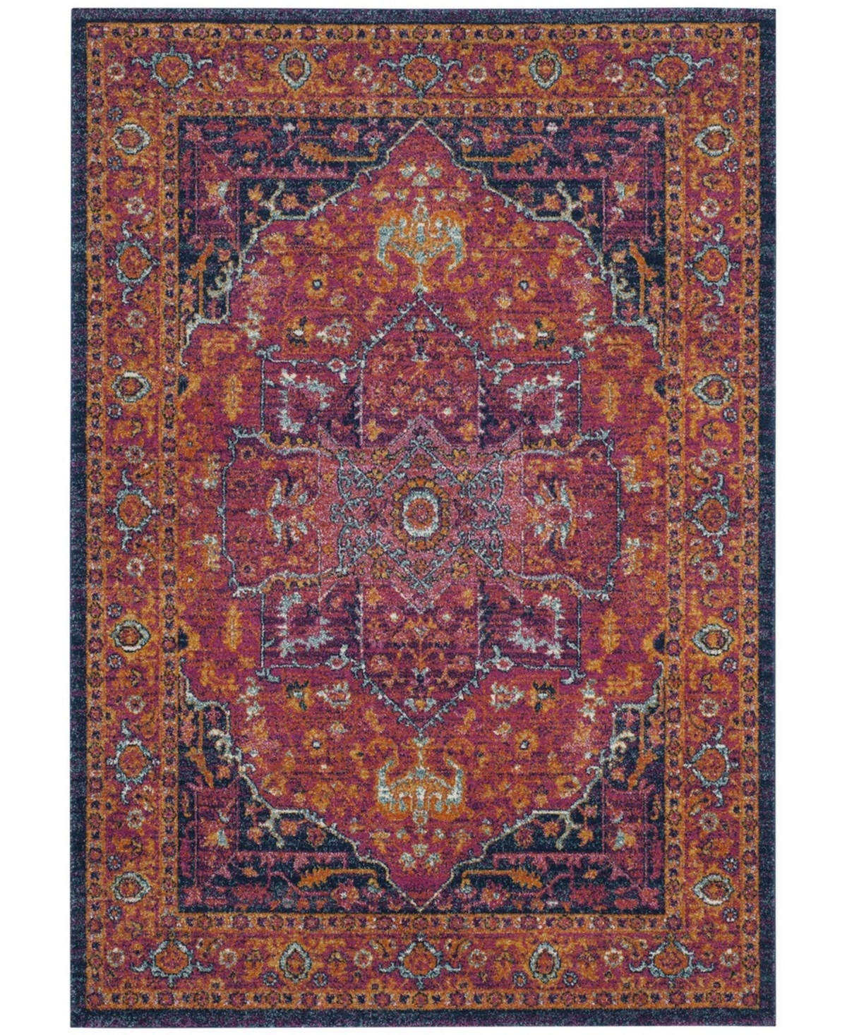 Safavieh Evoke Fuchsia and Orange 10' x 14' Area Rug - Fuchsia