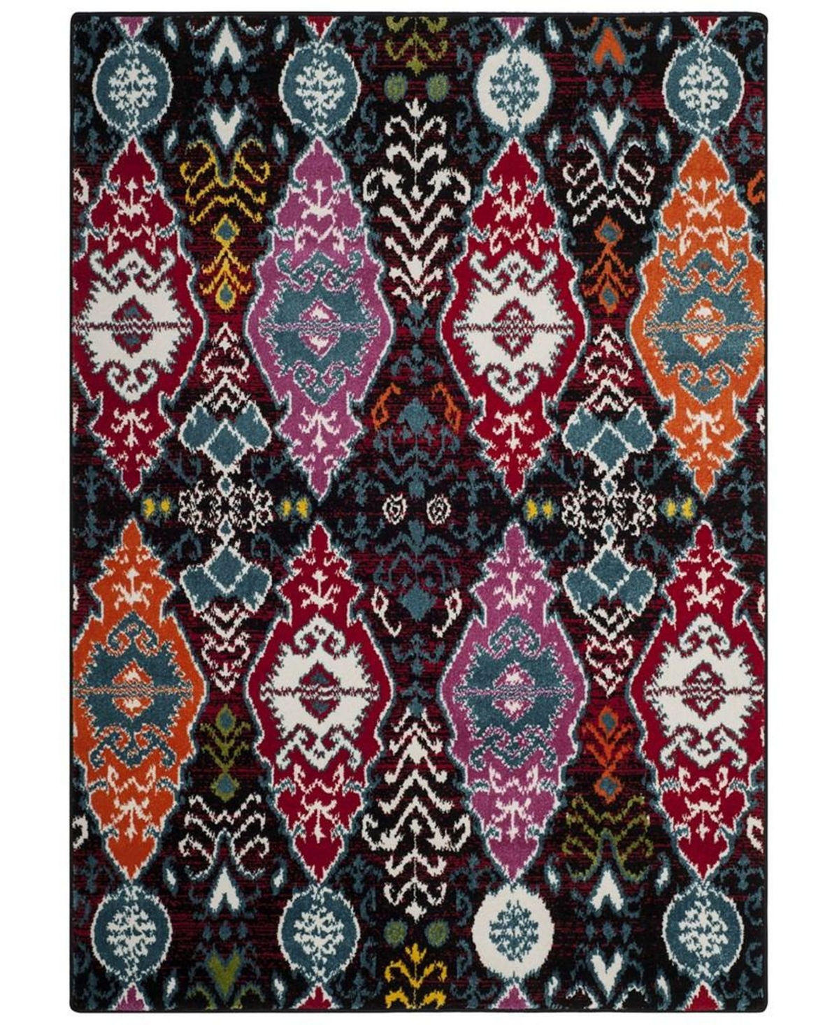 Safavieh Cherokee Black and Red 8' x 10' Area Rug - Black