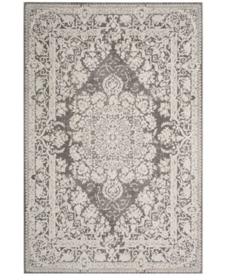 Safavieh Reflection Dark Gray and Cream 6' x 9' Area Rug - Macy's