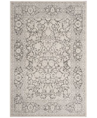 Safavieh Reflection RFT667 Dark Gray and Cream 6' x 9' Area Rug - Macy's