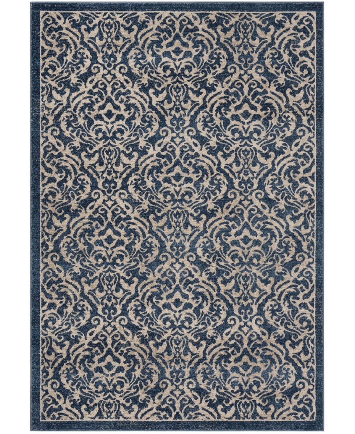 Safavieh Brentwood Navy and Creme 8' x 10' Area Rug - Navy
