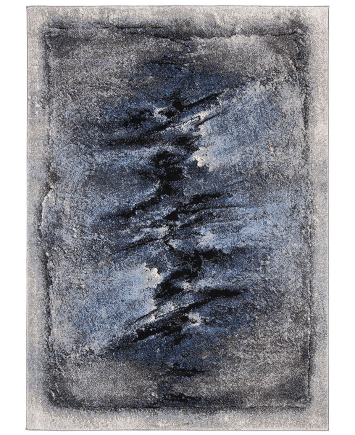 Safavieh Spirit Blue and Charcoal 8' x 10' Area Rug - Blue/charc