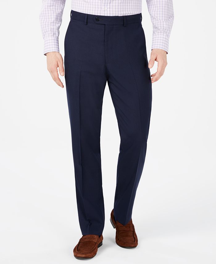 Vince Camuto Men's Slim-Fit Navy Pin-Dot Suit Pants & Reviews - Suits ...