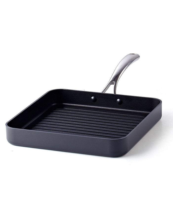 Cooks Standard Hard Anodized Nonstick Square Grill Pan 11 x 11-inch Black