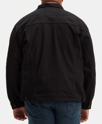 Men's Big & Tall Stretch Denim Trucker Jacket