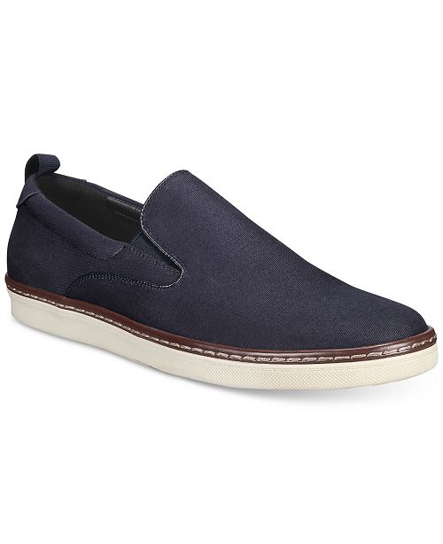 Alfani Men's Ronnie Twill Slip-Ons, Created for Macy's & Reviews - All ...