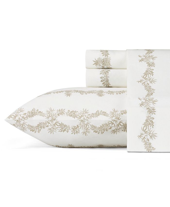 Tommy Bahama Home Tommy Bahama Pineapple Garland California King Sheet
