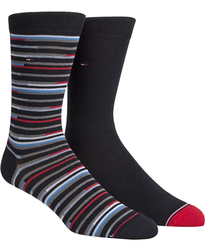 Tommy Hilfiger Men's 2-Pk. Striped Socks - Macy's