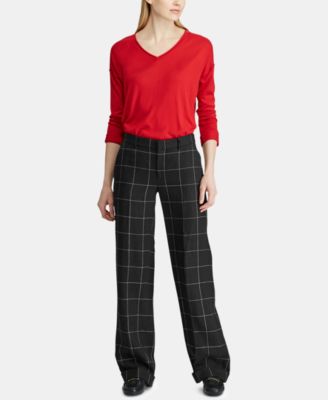 Lauren Ralph Lauren Linen Wide-Leg Pants