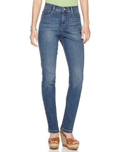 Style & Co Petite Tummy-Control Slim-Leg Jeans, Only At Macy's - Jeans ...
