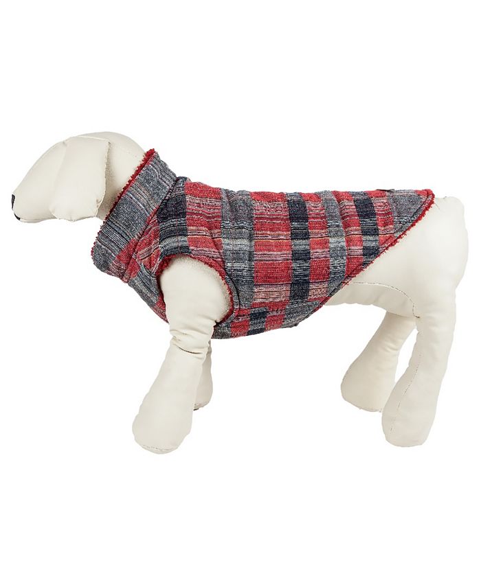 Pet Life 'Scotty' Tartan Classical Plaided Insulated Dog Coat Jacket