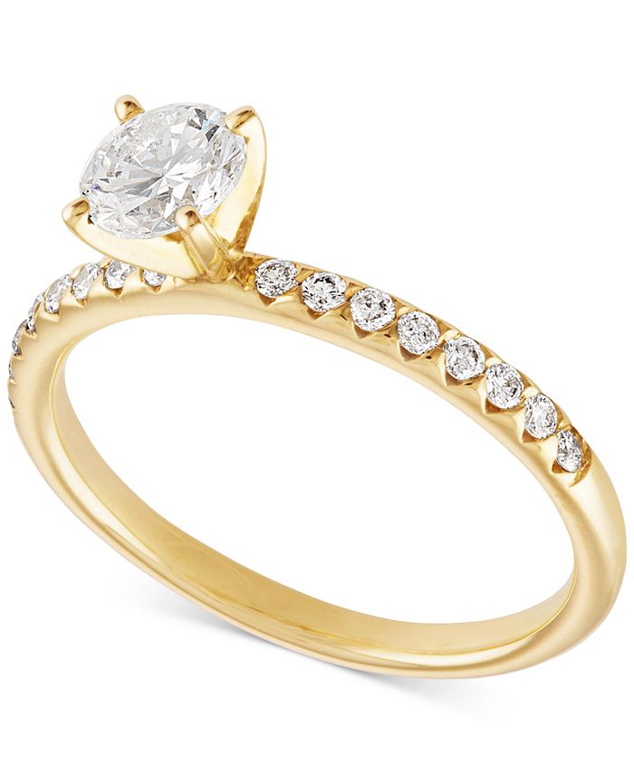 Macy's Diamond Engagement Ring (3/4 ct. t.w.) in 14k Gold - Macy's