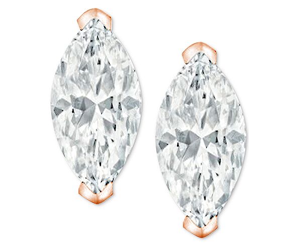 Macy's Diamond Stud Earrings (1/5 ct. t.w.) in 14k Gold, 14k White Gold