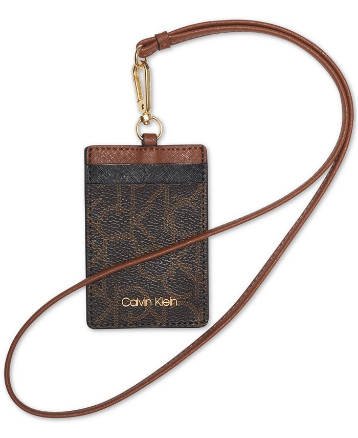 Calvin Klein Signature Leather Lanyard & Reviews - Handbags & Accessories -  Macy's