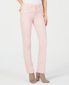 NEXT Womens Pink Denim Straight Jeans Taglia 10 L28 in 