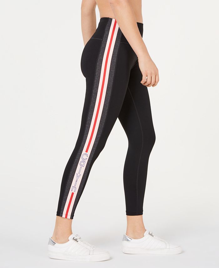 Calvin Klein Varsity-Stripe High-Waist Leggings - Macy's