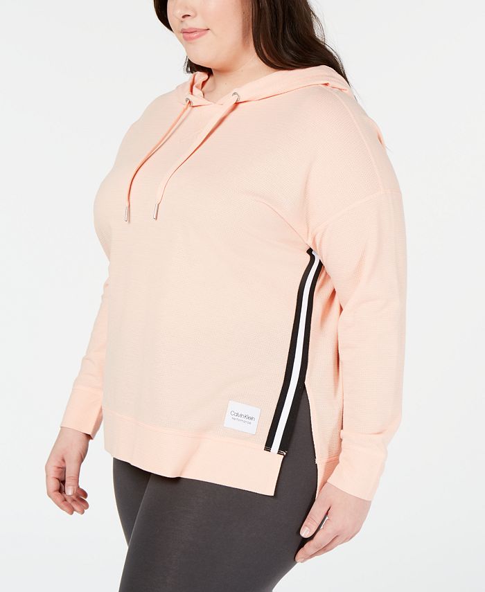Calvin klein hoodie plus size clearance