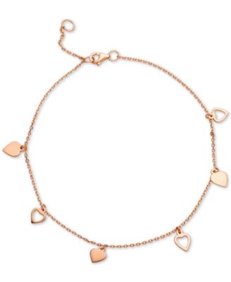 gold ankle chains with charms