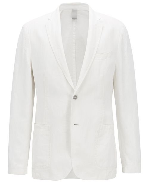 Hugo Boss Boss Men S Slim Fit Linen Jacket Reviews Blazers