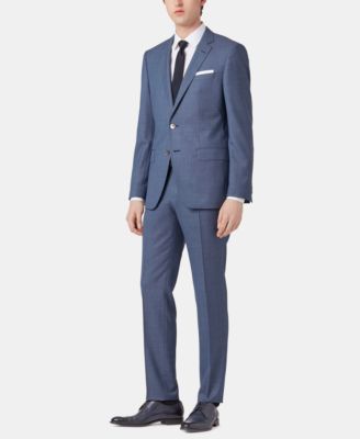 Hugo Boss - Men's Slim Fit Micro-Patterned Suit