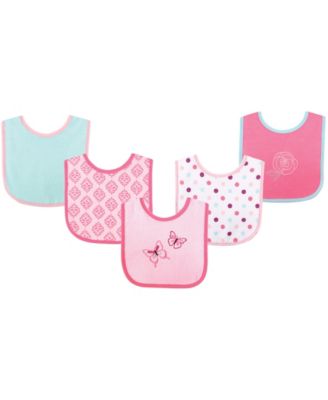 Cotton Terry Drooler Bibs with PEVA Back