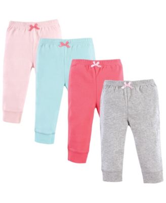 Baby Girls Four-Piece Collection of Versatile Pants Bottoms