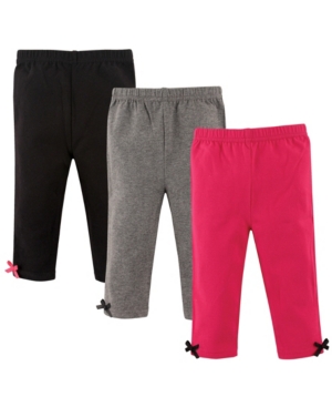 Hudson Baby Boys and Girls Hearts Pants and Leggings Pack of 3