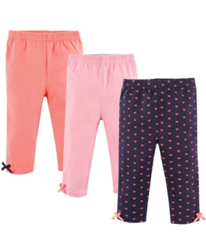 Hudson Baby Boys and Girls Hearts Pants and Leggings Pack of 3